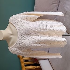 LuckyBrand Cable Knit Wool Blend Sweater,  size Large